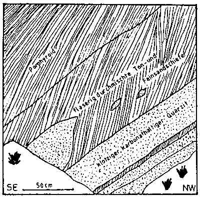 Basis des mittleren Teufelsdell-Porphyroids am M&uuml;hlbach